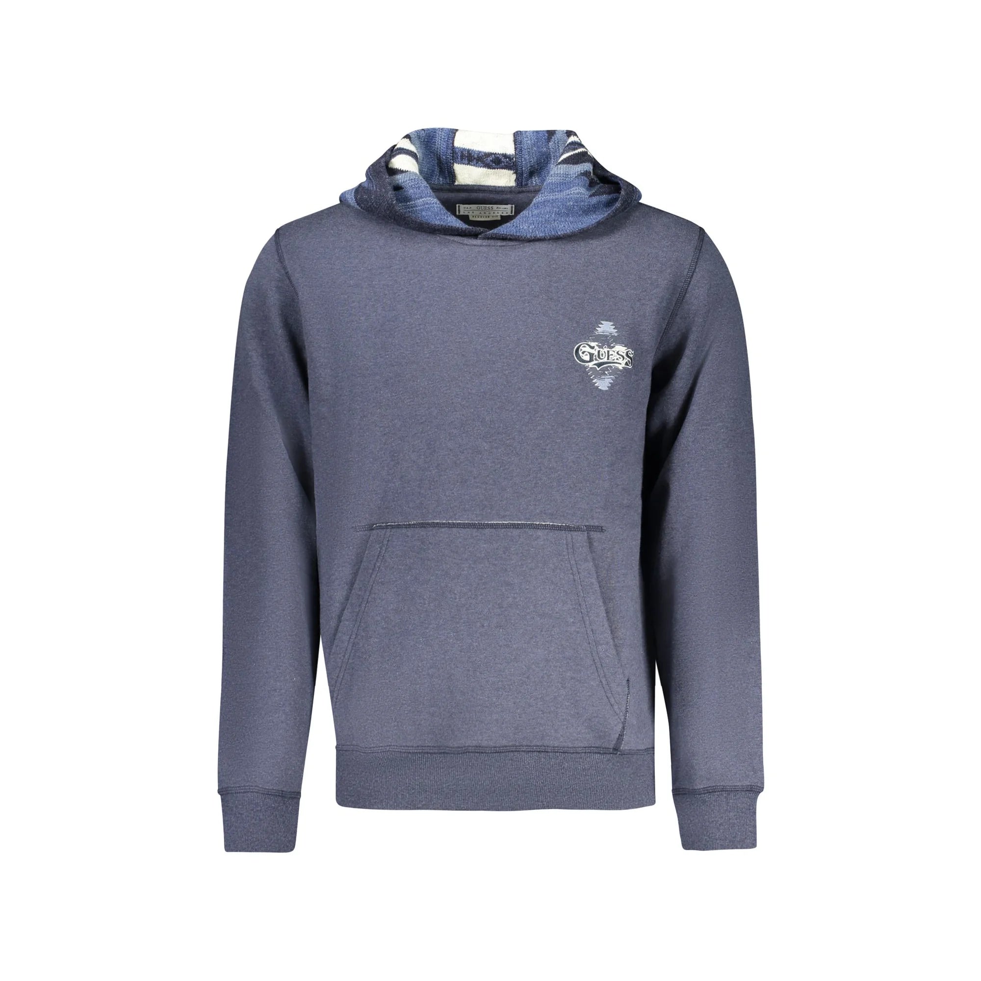 Guess Jeans Felpa Maniche Lunghe Uomo Blu Stampa Felpe - foto prodotto